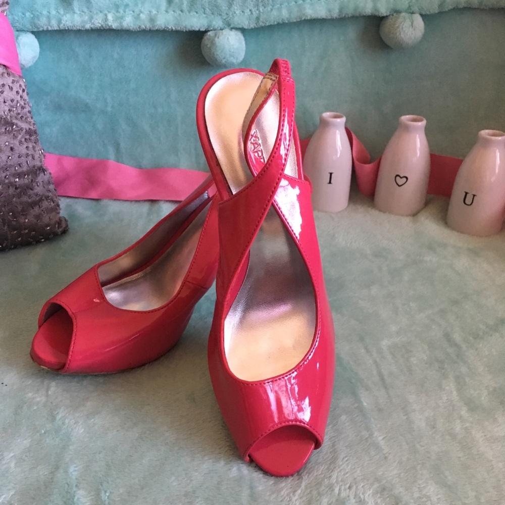 X•Appleal Hot Pink Heels